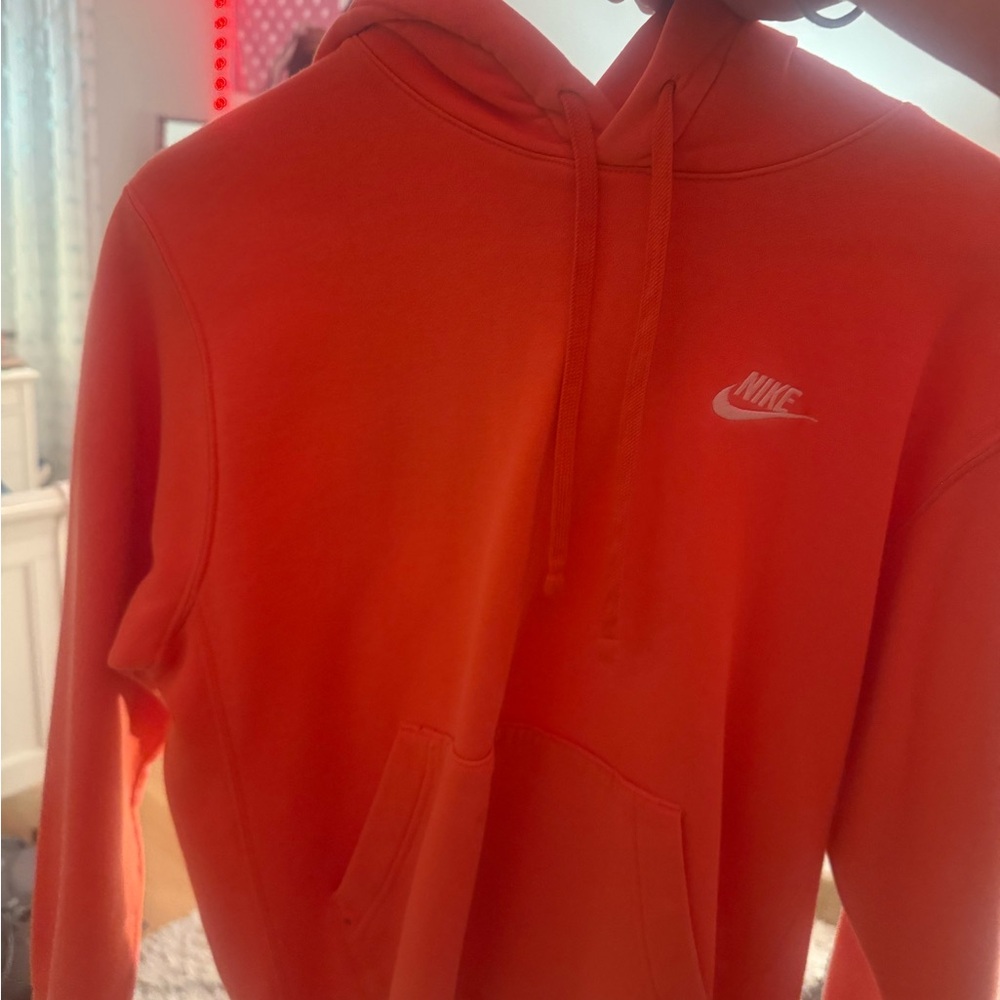 Nike Men's Bright Orange Hoodie